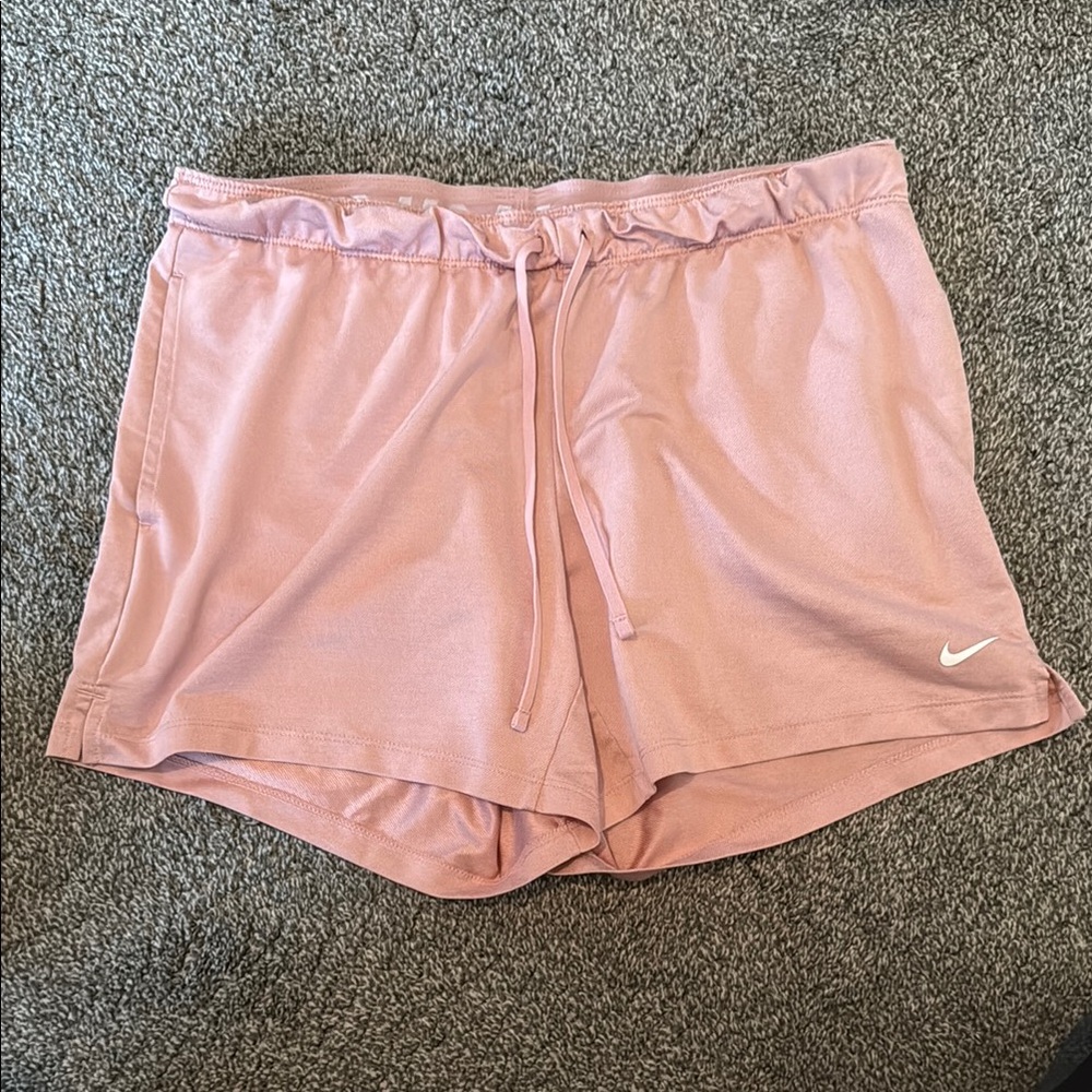 Nike Pink Athletic Shorts with Elastic Waistband